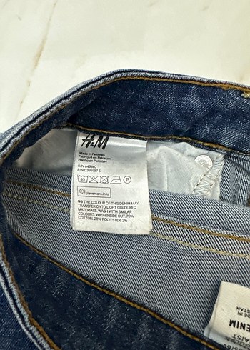 H&M Günlük Kullanım İçin Kadın Mavi Denim Pantolon