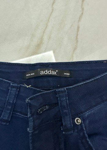 Addax Lacivert Kadın Slim Fit Denim Pantolon