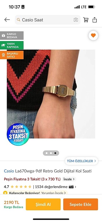 Casio Casio gold saat