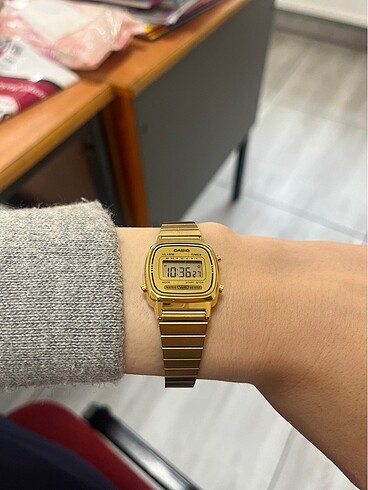 Beden altın Renk Casio gold saat