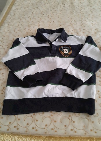 Erkek Çocuk Uzun Kollu Polo Yaka Sweatshirt