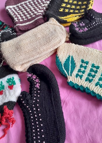 El Örgüsü Renkli  patikler - Görsel 7