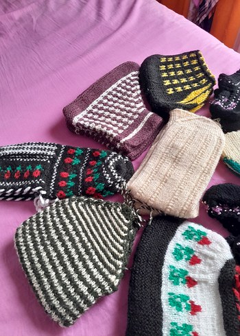 El Örgüsü Renkli  patikler - Görsel 4