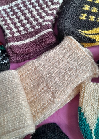 El Örgüsü Renkli  patikler - Görsel 5