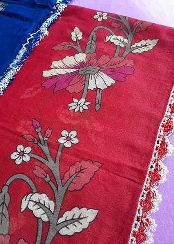 Dantel Detaylı Renkli Kadın Fuları - Görsel 2