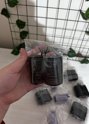 Mor ve Siyah Kadın Saç bigudi - Görsel 2