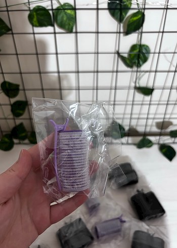 Mor ve Siyah Kadın Saç bigudi - Görsel 3