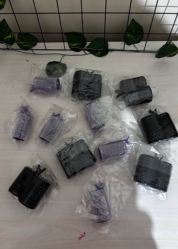 Mor ve Siyah Kadın Saç bigudi - Görsel 4