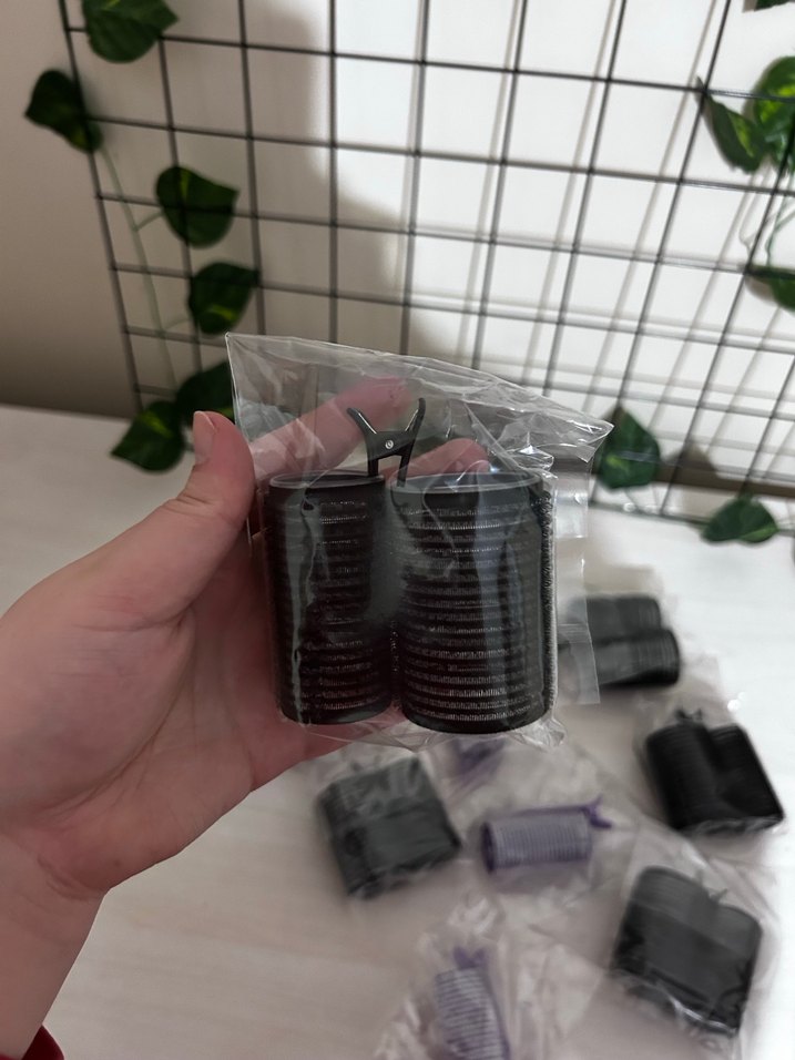 Mor ve Siyah Kadın Saç bigudi - Görsel 2