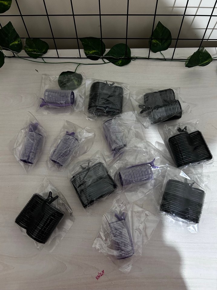 Mor ve Siyah Kadın Saç bigudi - Görsel 4