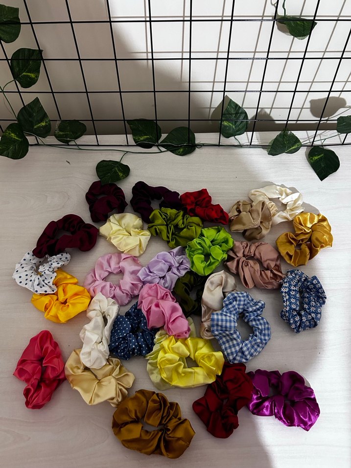 Renkli Fırfırlı Kadın Saç Toka seti - Görsel 4