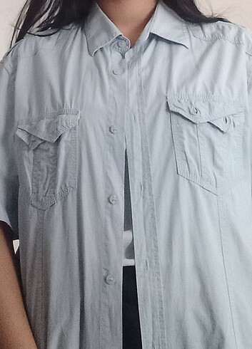 Diğer Mavi gömlek oversize