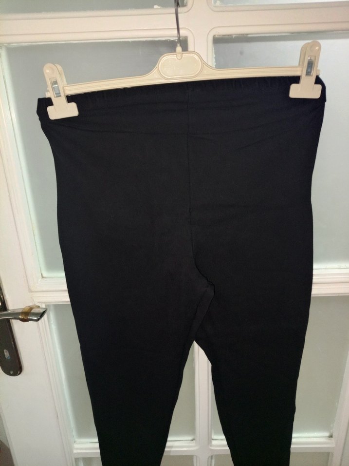 Siyah Midi Kadın Tayt - Görsel 2