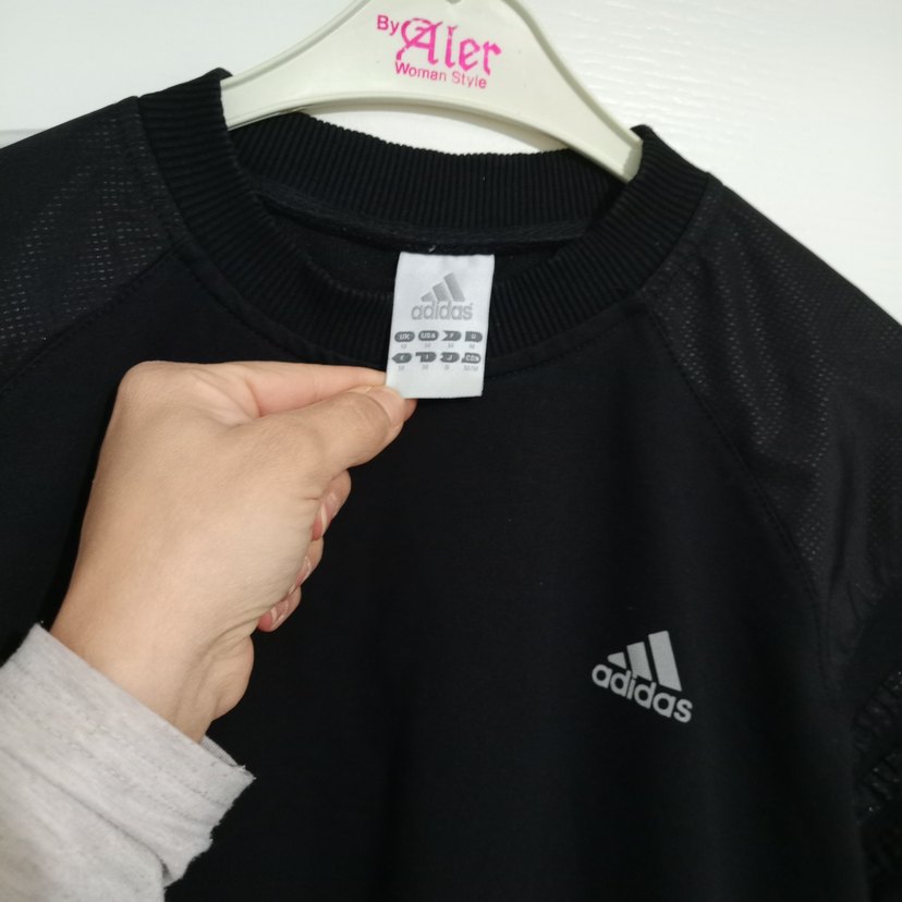 Erkek çocuk Siyah Adidas Spor Sweatshirt - Görsel 3