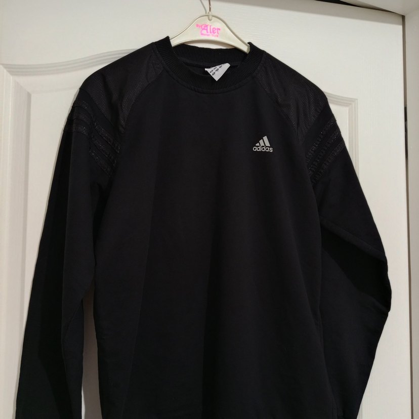 Erkek çocuk Siyah Adidas Spor Sweatshirt - Görsel 2