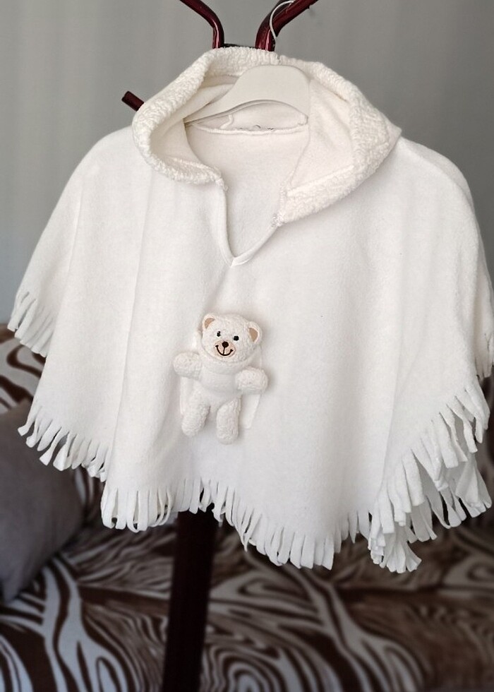 Kız çocuk polar panço  - Görsel 2