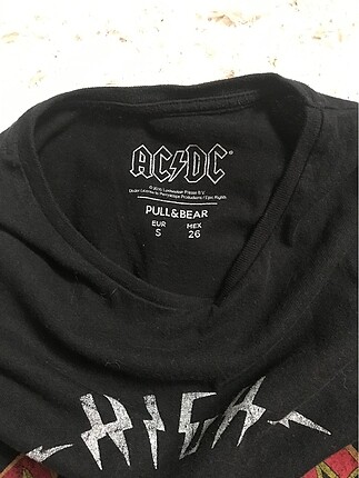 s Beden siyah Renk ACDC Tişört
