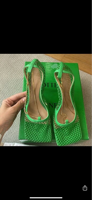 40 Beden yeşil Renk Bottega ayakkabı