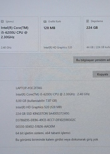 Lenovo thinkpad L460 - Görsel 6