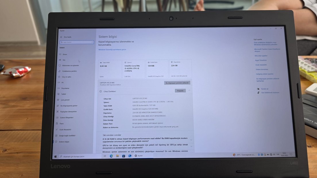 Lenovo thinkpad L460 - Görsel 2