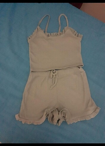 Kadın Şortu Şortlu Pijama Takımı 
