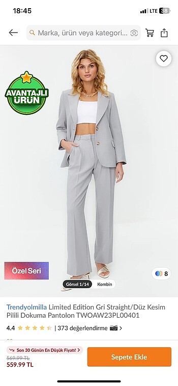 TRENDYOLMİLLA KUMAŞ PANTALON