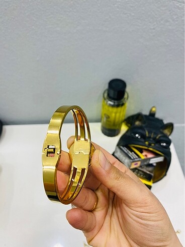 Beden altın Renk Çelik bileklik gold