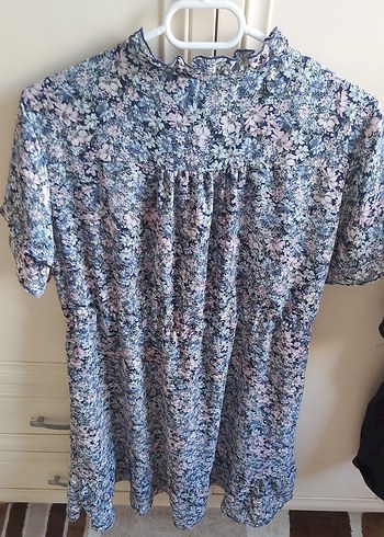 V Yaka Bağcıklı Midi Günlük Elbise - Görsel 3