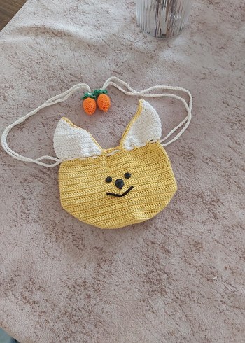 Nakışlı Sarı Bebek Çantası - Görsel 2