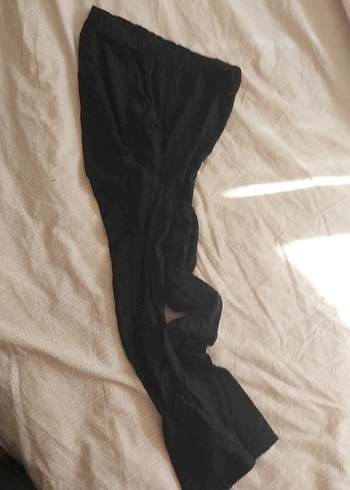 Siyah Kadın pantol şeklinde dantelli corap - Görsel 2