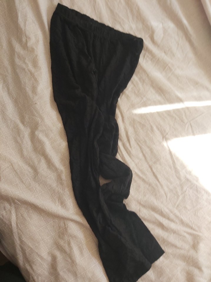 Siyah Kadın pantol şeklinde dantelli corap - Görsel 2