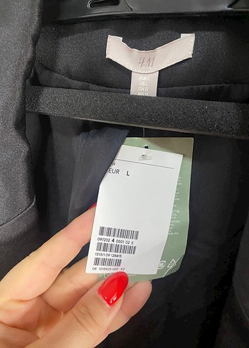 Siyah Kadın Midi Boy Düğmeli Blazer - Görsel 3