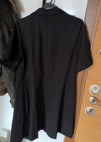 H&m Düğmeli Siyah Midi Elbise - Görsel 5