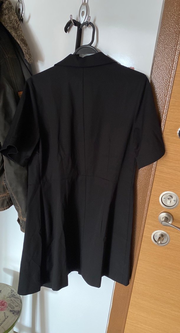 H&m Düğmeli Siyah Midi Elbise - Görsel 5