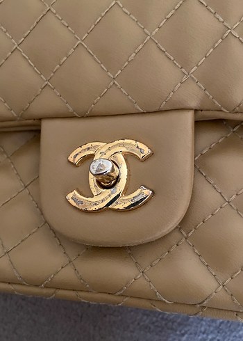 Bej Deri Kadın Çanta - Görsel 2