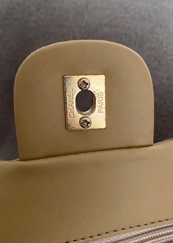 Bej Deri Kadın Çanta - Görsel 5