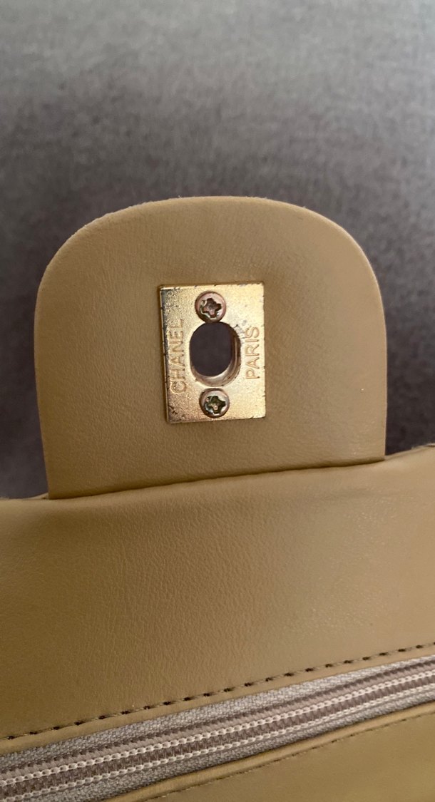 Bej Deri Kadın Çanta - Görsel 5