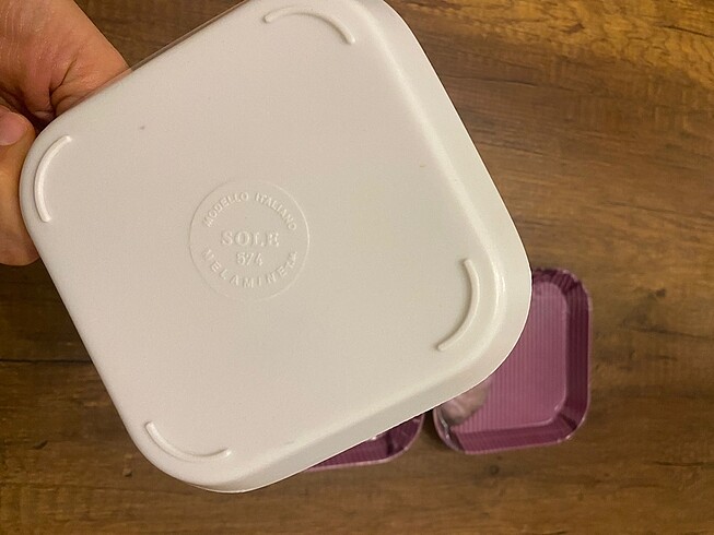 Beden pembe Renk Kedi Baskılı Melamin tabak