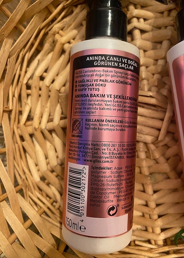 Gliss Canlandırıcı bakım spreyi - Görsel 3