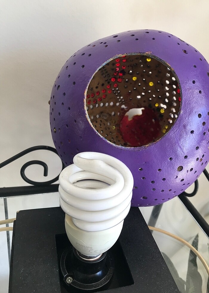 Işıklı platform Süs Kabağı El Yapımı - Görsel 4