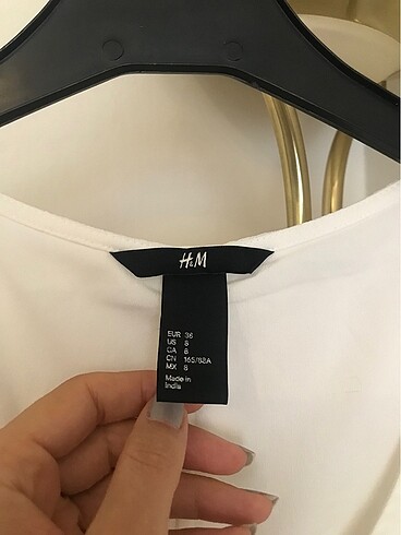 H&M Beyaz Şifon Elbise - Görsel 6