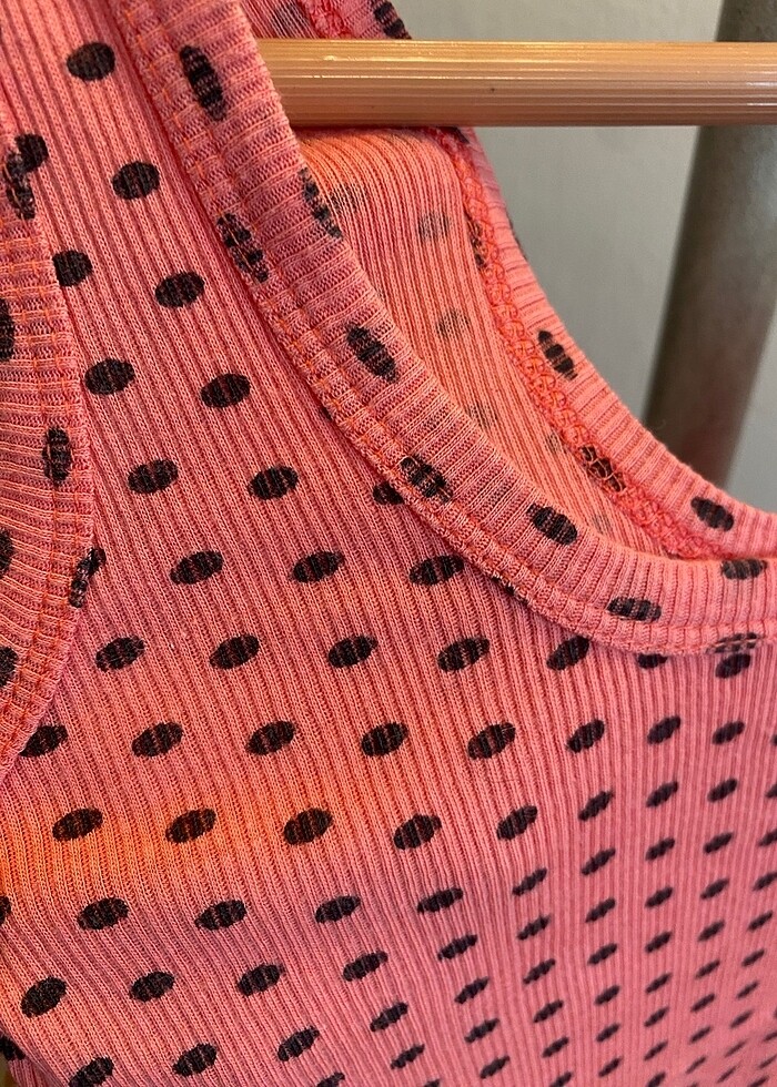 Fitilli puantiyeli askılı atlet - Görsel 2