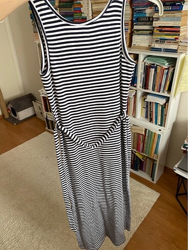 Fitilli Pamuk Kadın uzun elbise - Görsel 6