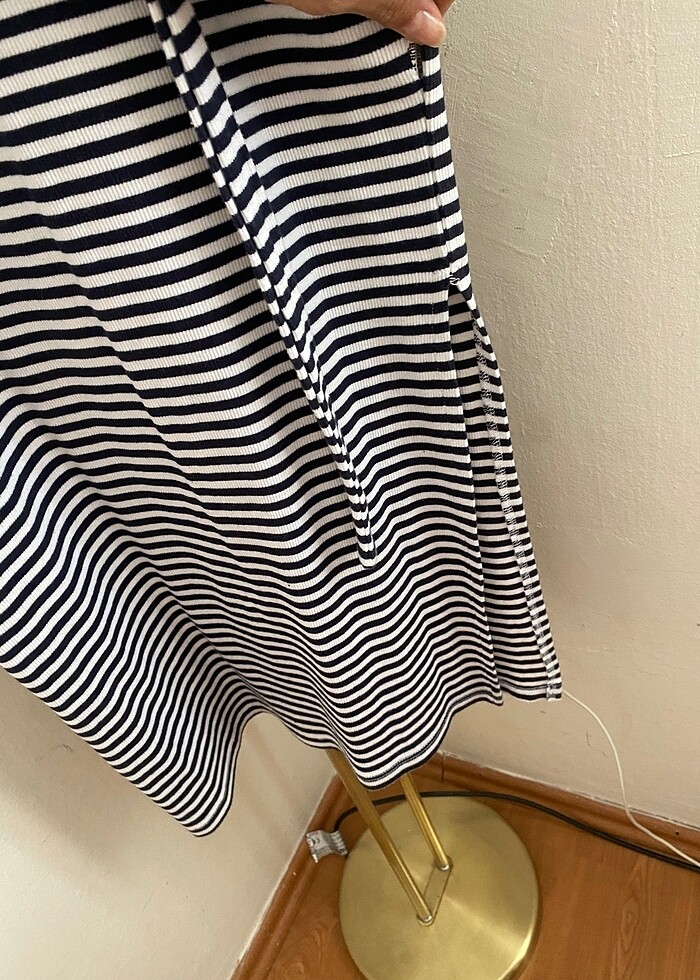 Fitilli Pamuk Kadın uzun elbise - Görsel 4