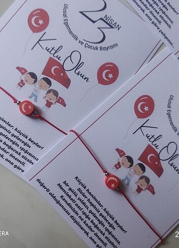 23 nisan ulusal egemenlik ve çocuk Bayramı bileklik ve balon