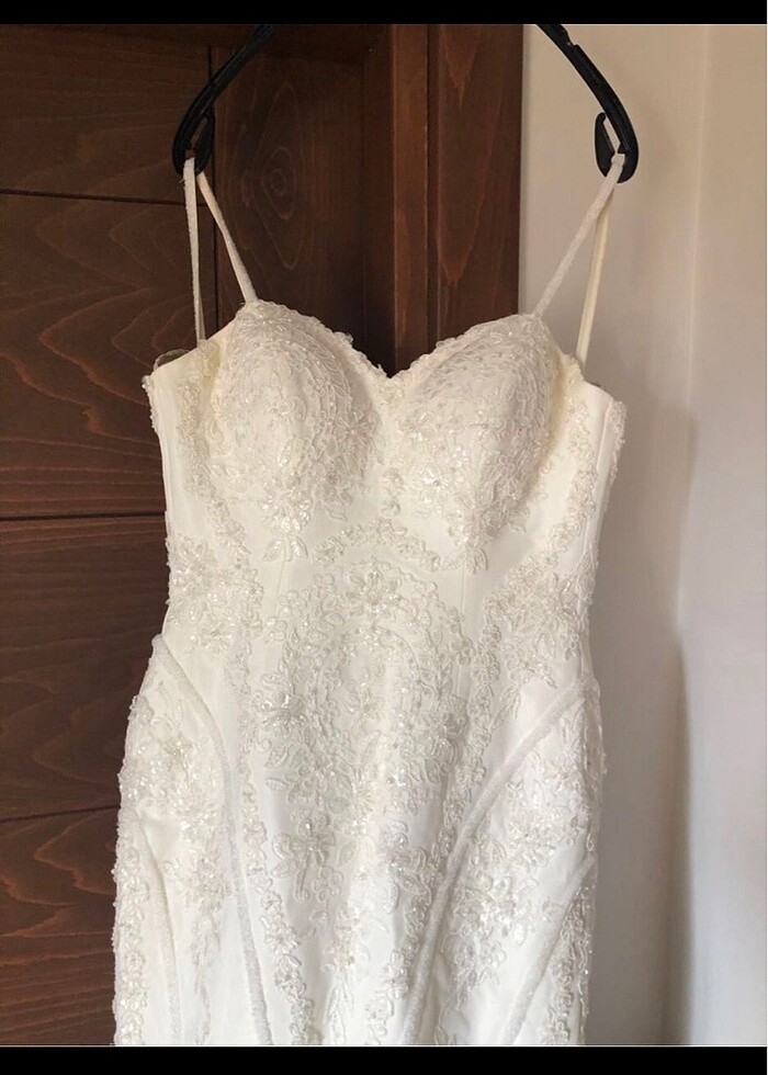 İnce askılı balık gelinlik - Görsel 3