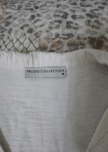 Krem Keten V Yaka Kadın Gömlek - Görsel 3