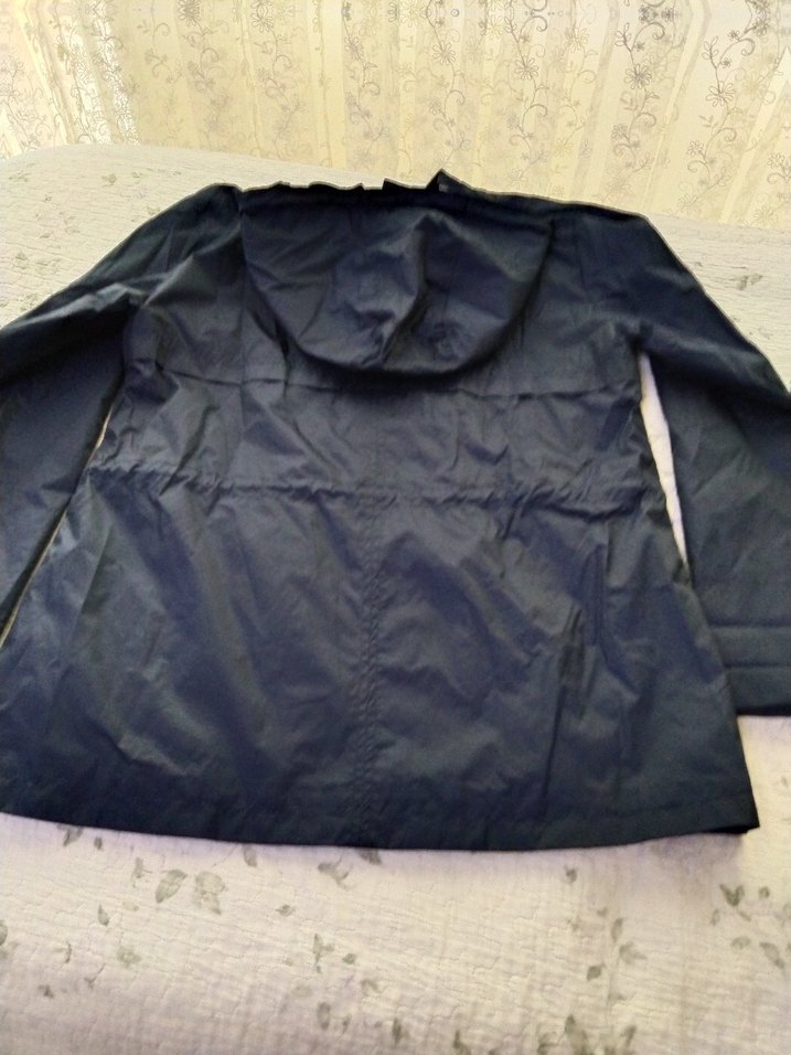 Düğmeli fermuarli Lacivert Midi Street Wear Kadın Ceket - Görsel 3