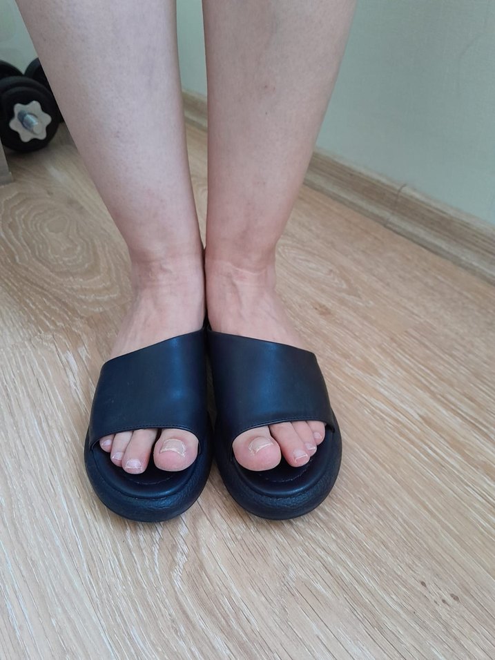 Siyah YAYA Platform Topuklu Kadın Terlik - Görsel 2