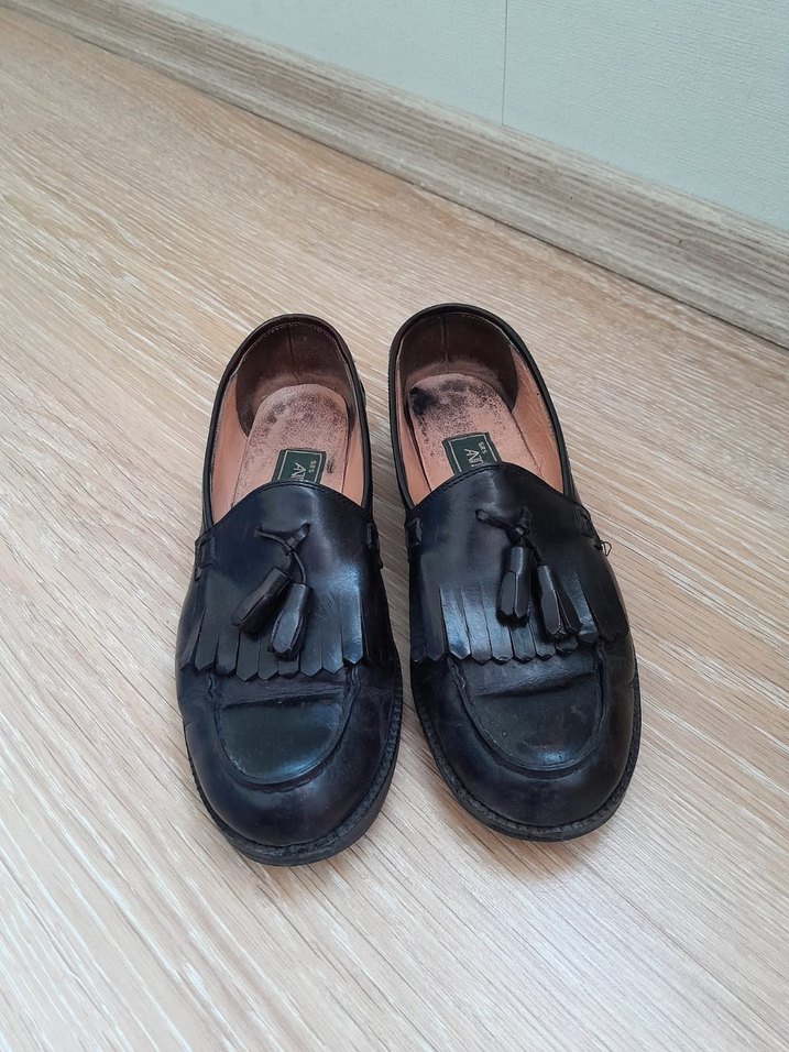 Kahverengi Püsküllü Kadın Klasik Topuklu Ayakkabı - Görsel 5